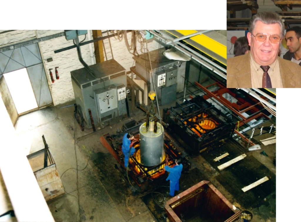 Vue rétrospective de nos anciennes cuves de chromage dur sur le site de Lille. Ces cuves ont été le socle de notre expertise pendant 80 ans dans le traitement de surface. Bien que nous ayons évolué vers le nickelage haut phosphore, ces installations à Lille ont été le point de départ de notre engagement envers la qualité et la durabilité.